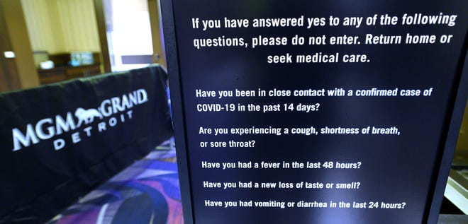 Guests will not be permitted inside the casino if they answer yes to any of these questions.