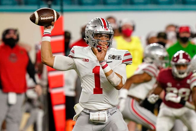 Ohio State quarterback Justin Fields announced he is foregoing his senior year to enter the NFL Draft.