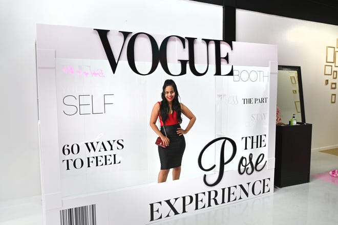 Bridgette Anderson is magazine-cover ready at The Pose Experience.