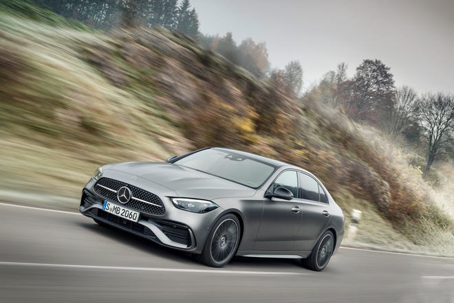 2022 Mercedes C-class imports tech from the top-line S-class like driver assist and MBUX voice recognition.