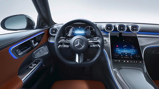 2022 Mercedes-Benz C-class offers state-of-art voice recognition, driving assist, and materials.