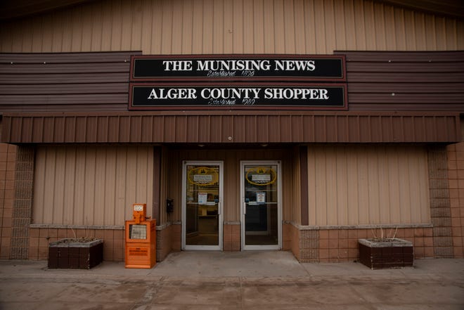 The Munising News building in downtown Munising on Tuesday, March 30, 2021.
