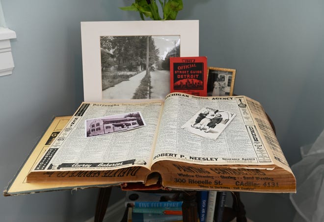 A photograph – part of a historical display Cindy set up to honor the home’s past -- shows the street in its early days.