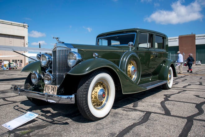 A 1933 Packard Super 8 Club Sedan