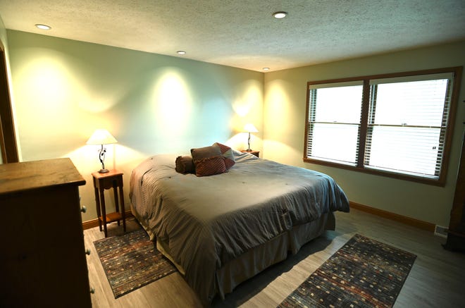 The master bedroom in this Boulder Creek Condo in East China Twp., Thursday afternoon, July 15, 2021.