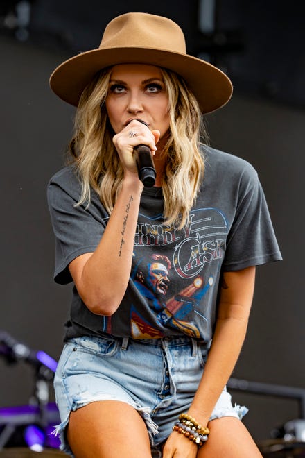 Country singer Carly Pearce performs during the Faster Horses music festival on July 16, 2021, in Brooklyn.