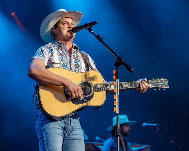 Jon Pardi performs during the Faster Horses music festival on July 16, 2021, in Brooklyn.