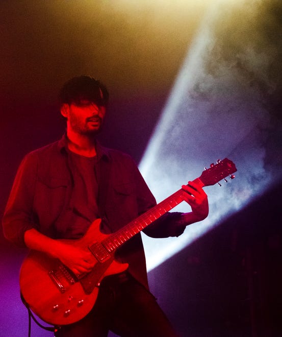 Thrice lead guitarist Teppei Teranishi performs at St. Andrews Hall in Detroit in supoport of the band's new album Horizons/East.