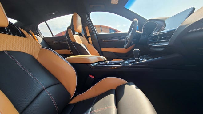 The $84,990 2022 Cadillac CT5-V Blackwing options carbon-fiber seats, ceramic brakes and a digital data recorder that can push the price well above $100,000.