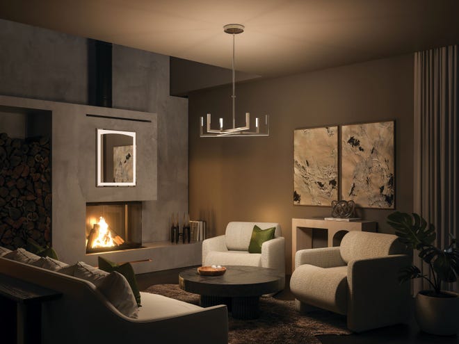 Soft contemporary lighting in neutral colors can have a soothing effect on a room.