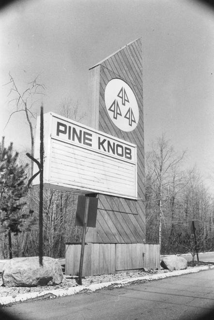 The entrance to Pine Knob is seen in this 1979 archival photo.