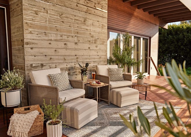 Lowe’s new Origin 21 line is one of many new outdoor products designed to “offer an elevated look at affordable prices.”
