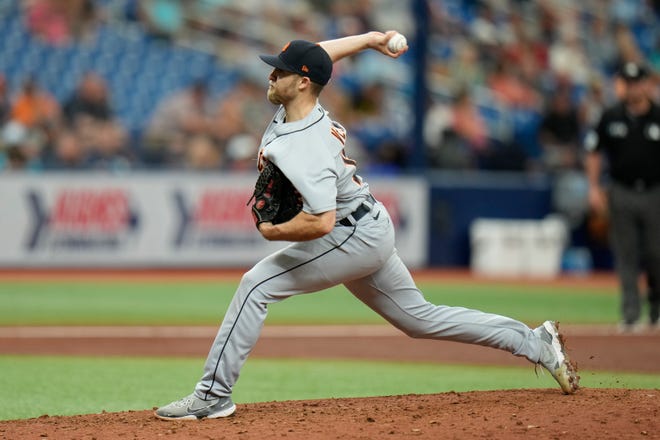 Detroit Tigers relief pitcher Will Vest during the fifth inning.