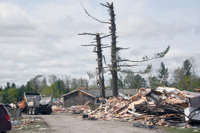 A tornado Friday, May 20, 2022, caused two deaths in the Nottingham Forest mobile home park.