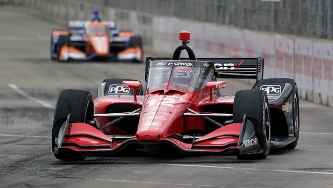 Will Power (12) held off Alexander Rossi to win the IndyCar Detroit Grand Prix auto race on Belle Isle in Detroit, Sunday, June 5, 2022.