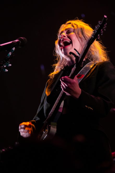 Phoebe Bridgers performs at the Glastonbury Festival on June 24, 2022.