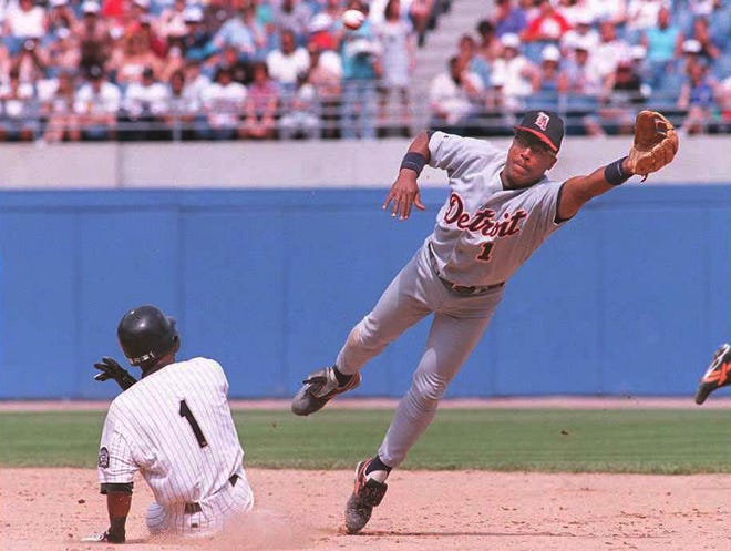 Detroit Tigers second baseman Lou Whitaker played second base for the Tigers for 19 seasons, from 1977 through 1995. When he retired, he was one of three second basemen to post more than 1,000 runs, 1,000 RBIs, 2,000 hits and 200 home runs.