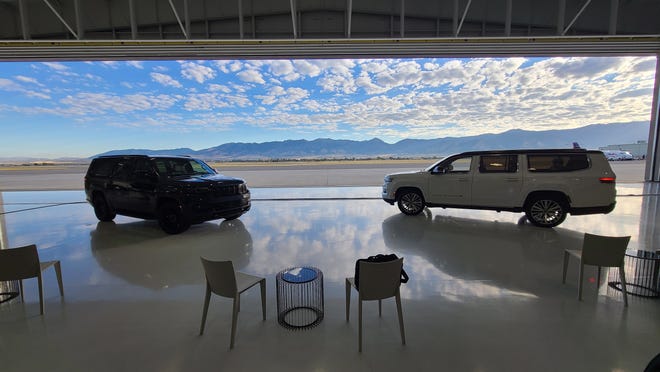 The 2023 Jeep Wagoneer L (left) and sister Grand Wagoneer L are new for 2023.